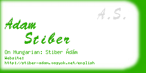 adam stiber business card